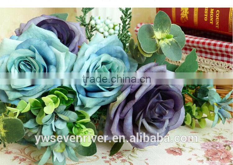 Household act the role ofing is tasted high-grade simulation 11 head fake silk artificial flowers painting dream rose European s
