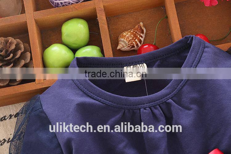 bow knot and dot dresses fall kids clothing