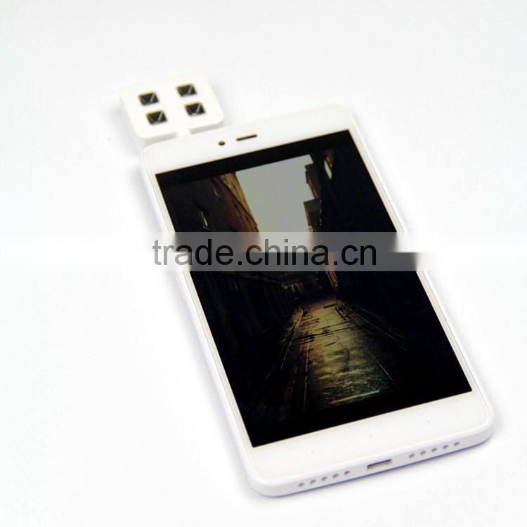 Universal iblazr RK06 RK-06 Mini Portable LED Selfie Flash Light Adapter for Phone Camera with 4 LED Light