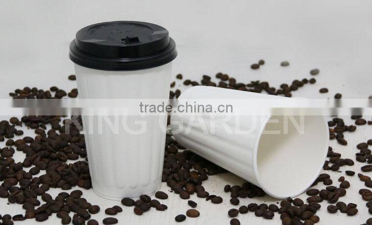 White High Quality Special double wall paper cups with lids