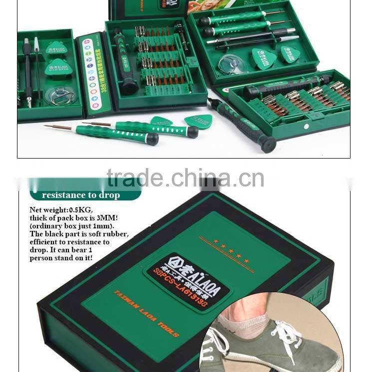 LAOA 38 in 1 high precise screwdriver set for repair cellphone clock laptop