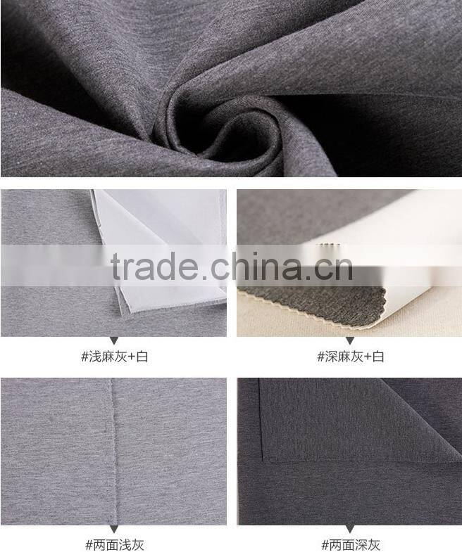 2016 comfortable space cotton fabric for women Baseball uniform sweater fabric