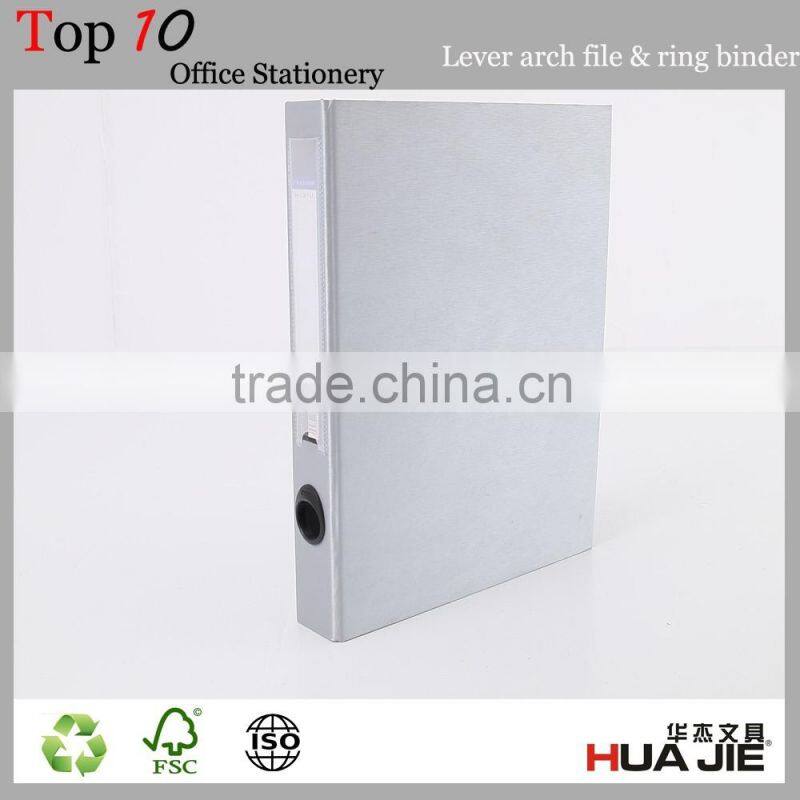 PVC cardboard lever arch file folder 2 ring binder