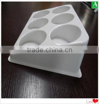 OEM design ps vacuum forming plastic white thick display counter tray