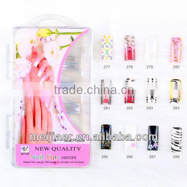 French colored acrylic nail tips nail arts products