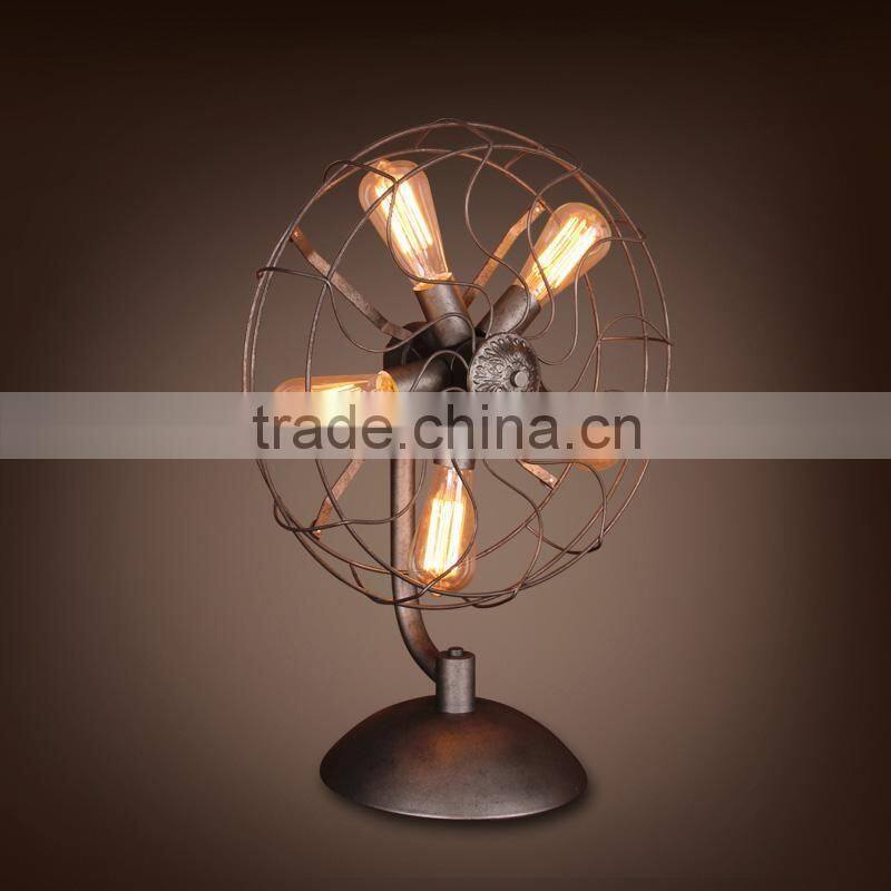 Hot Sale Vintage fan shape table lamp/light