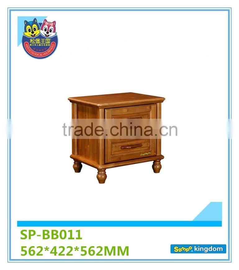 Wooden beside table, for kids,coffee color,practical storage SP-BB011