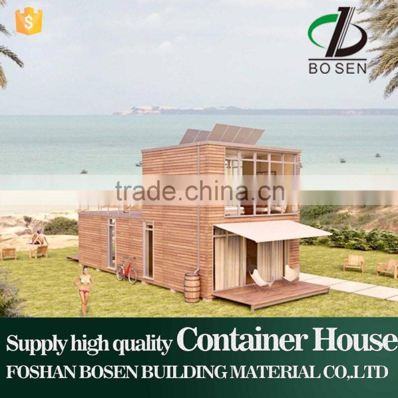 wooden material buildng steel container home prefab houses for living