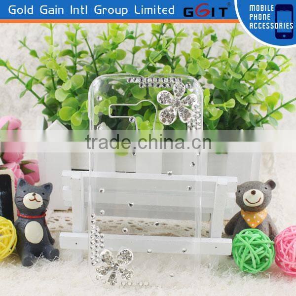 Dancing girl and flower Bling clear hard back case for Motorola G X1032