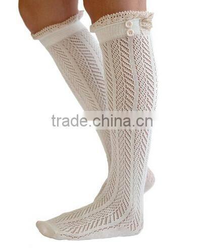 Black Friday color Button down Leg warmers lace boot cuff socks legwarmers womens knit leggings at stock