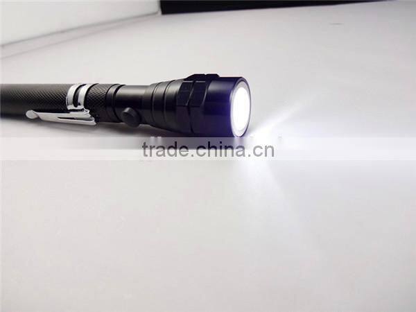 GS-8040 aluminum 3 led extending work power light led torch with magnet