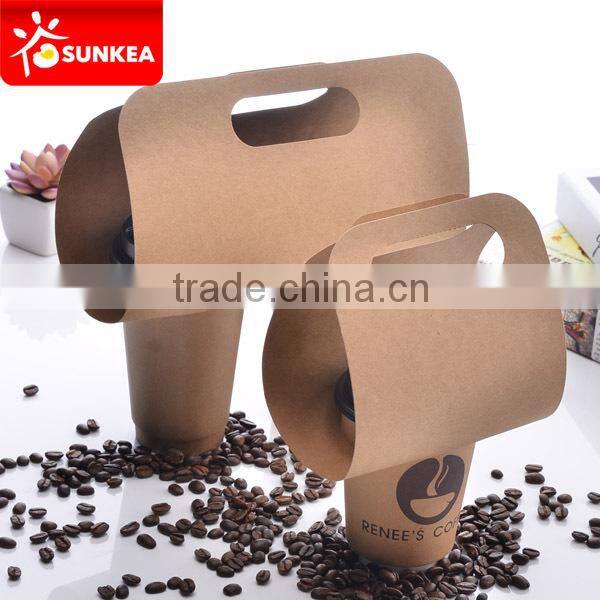 Cardboard cup holders, corrugated cup paper carrier, coffee carry tray