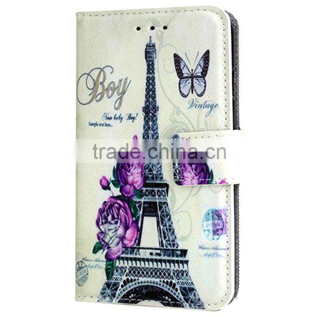 Printed PU Leather Case,Book Magnetic Leather Case For Lenovo S820