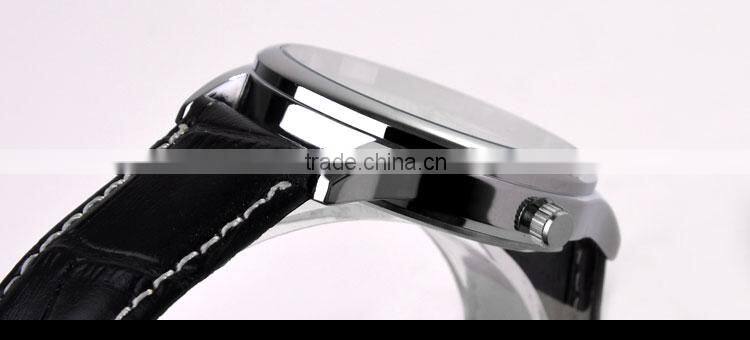 Luxury Automatic Leather Strap Men Wrist Watch Gift