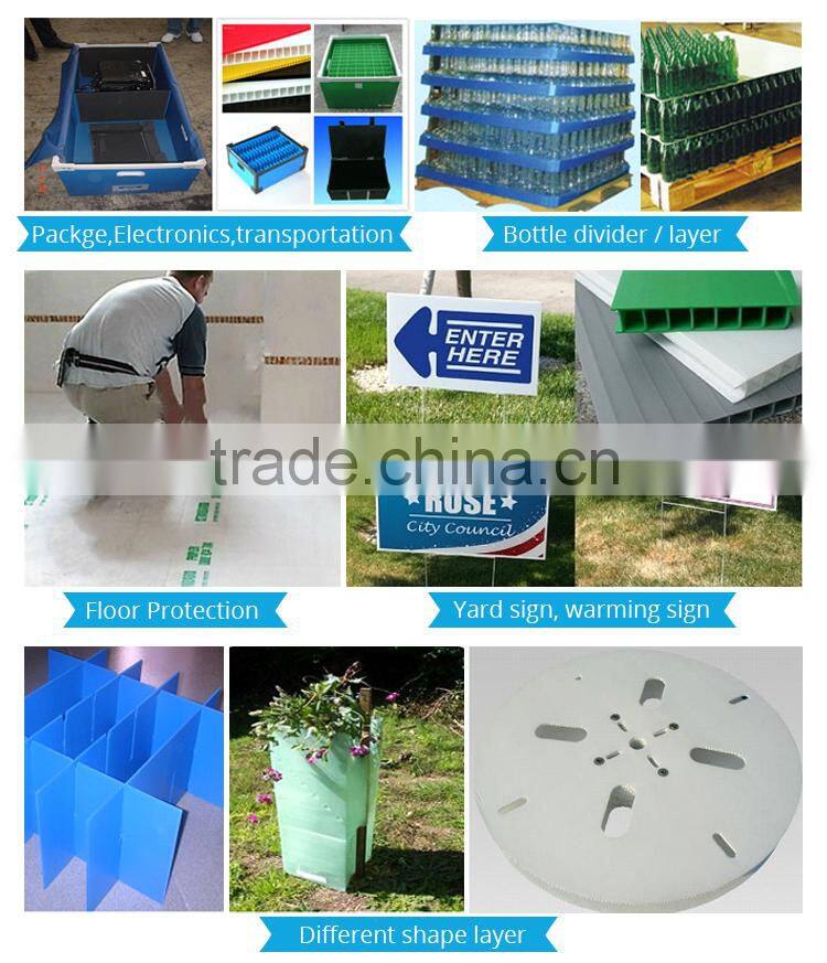 plastic material corrugated plastic pp sheet,different color packing pp sheet ,2-12mm thickness plastic sheet