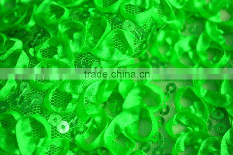 Tulle Mesh Tape Embroidery Fabric for Dress and Cushion DSN412