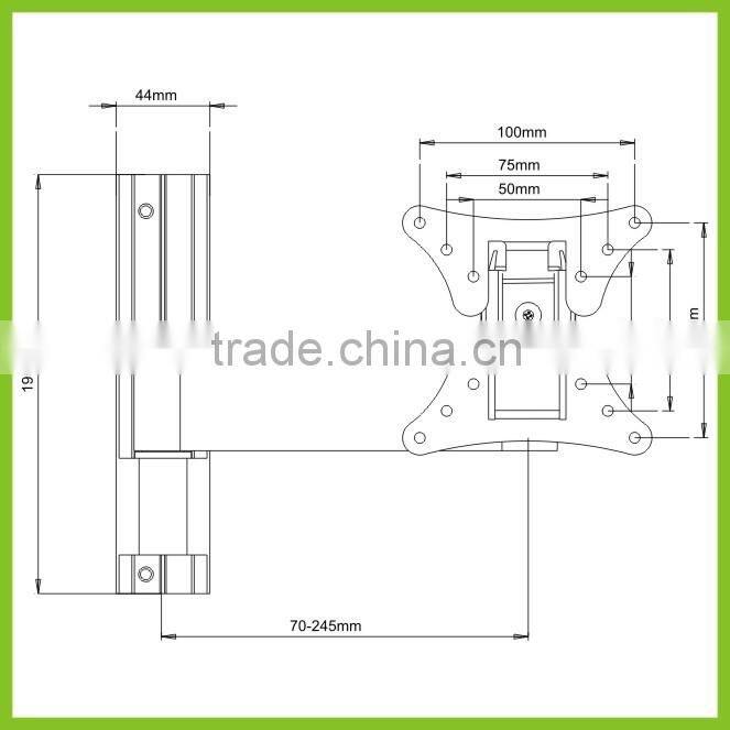 LCD102 DMP Aluminum LCD/LED VESA TV Bracket