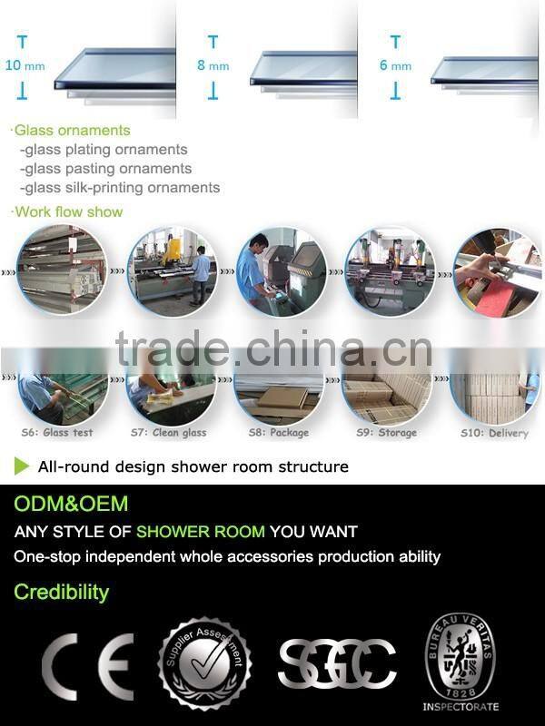 European style SGCC Straight shower bath