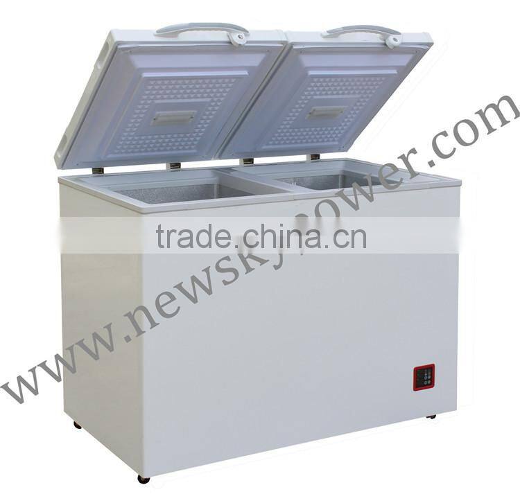 DC12V 24V solar powered deep freezer commercial solar freezer refrigerator fridge solar refrigerator fridge freezer