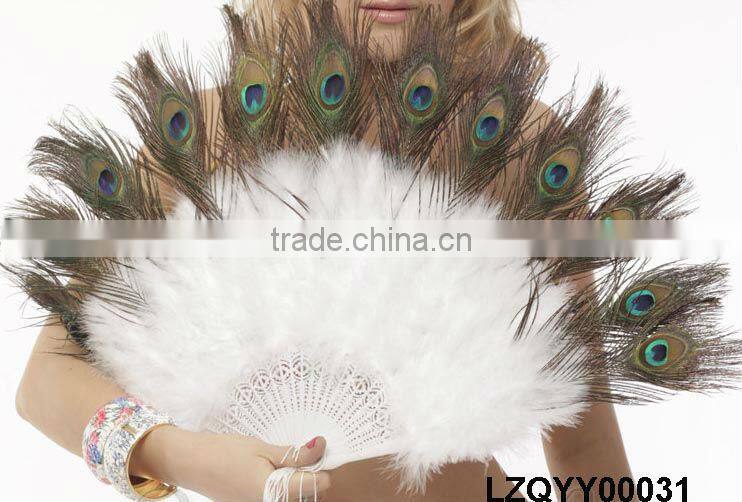 Dance costume peacock feather fan LZQYY00032