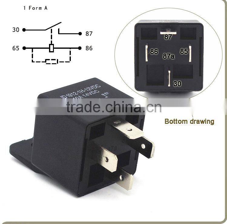 Relay supplier 4PIN SPST auto relay normal open relay