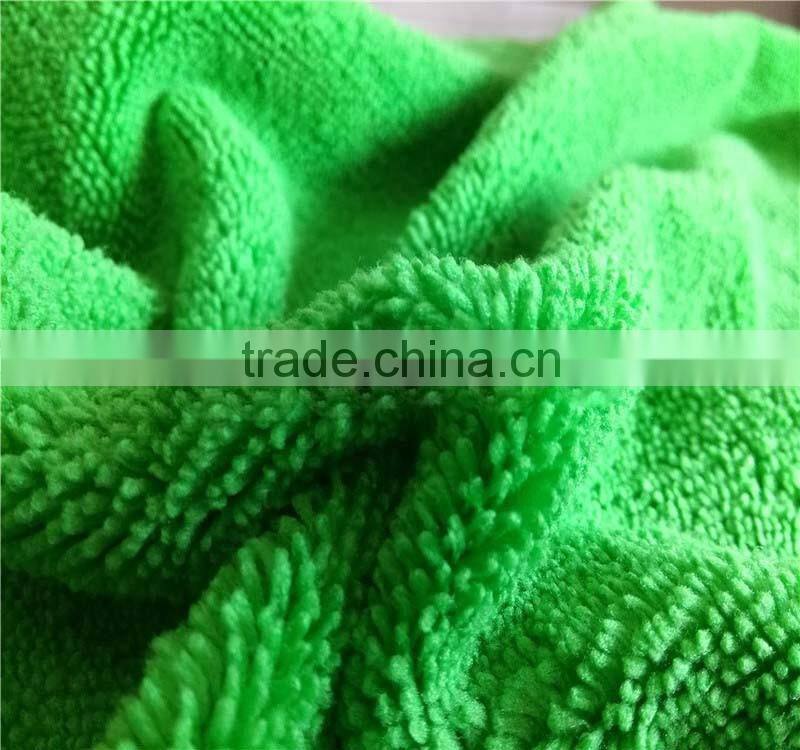 china supply the high-low hair weaving technique microfibre cloths 320gsm
