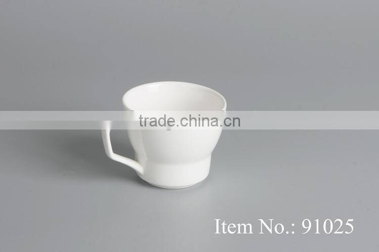 white Italian porcelain coffee cup