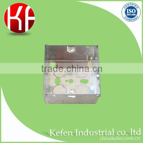 Pre-galvanized wholesale customized light eletric plug switch box with receptacle cover for wire