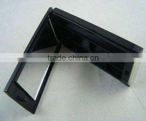plastic eye shadow puff box with mirror