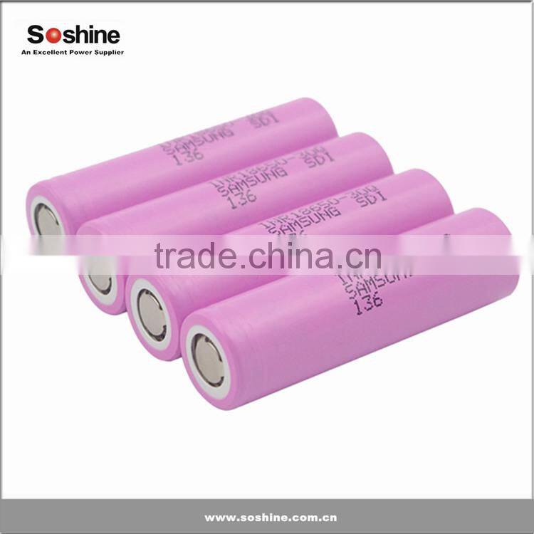 3.7v 18650 3000mah max 15A INR18650-30Q Samsung li-ion power cell