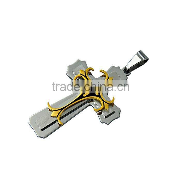 Kindy Jewelry JCN0328 high quality stainless steel cross necklace pendant