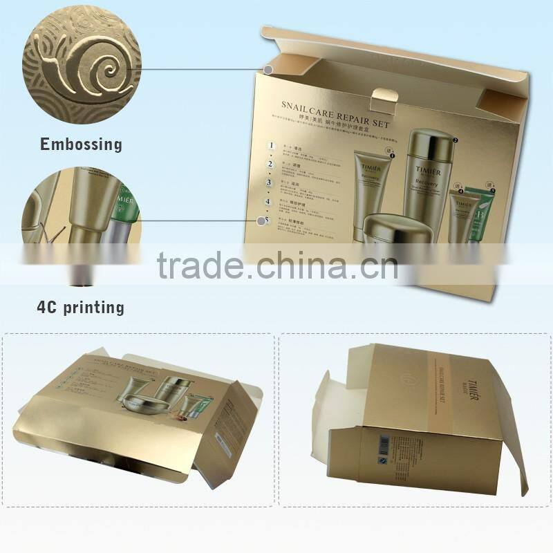 Guangzhou manufacturer custom top design packaging paper cosmetic box