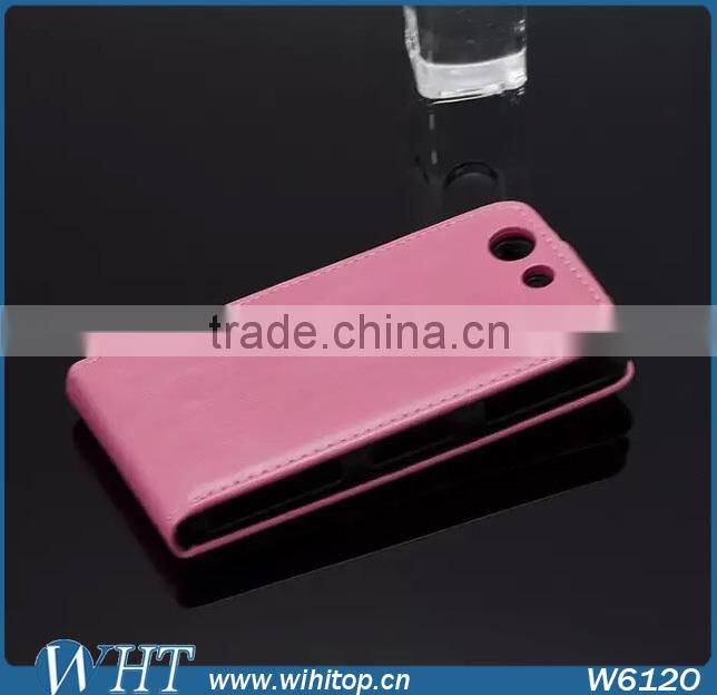 Luxury Leather Case for Sony Xperia Z3 Mini, Flip Leather Case for Sony Xperia Z3 Compact