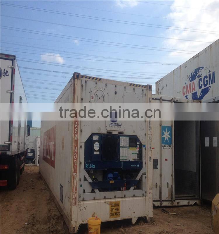 40' used Reefer Container with Thermo king refrigerator