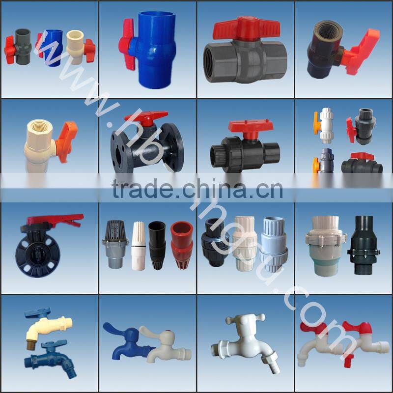 Manufacturer Plastic PVC double union Ball Valve for water