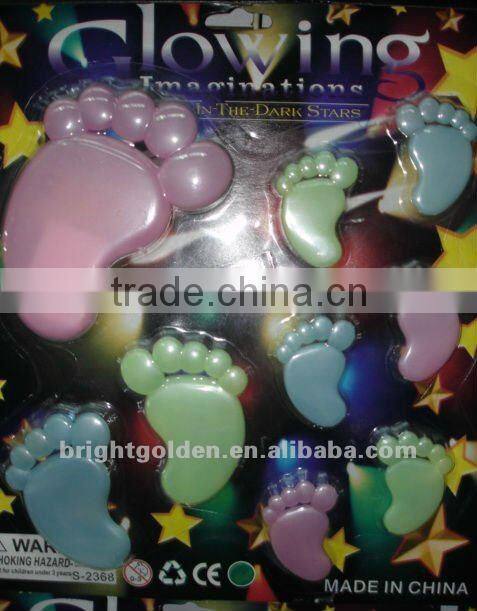 Noctilucent number flash wall sticker