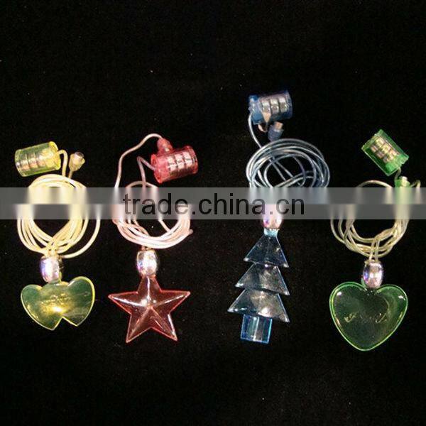 Novelty hot led necklace light