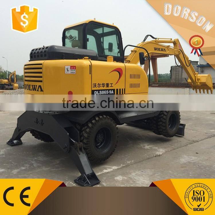 DLS865-9A 6 ton Excavator Manufacturer Wheel Excavator