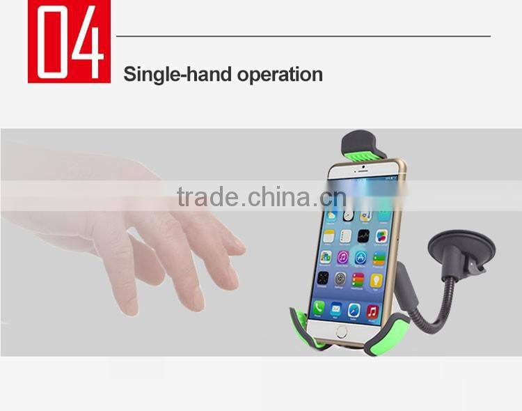 New Universal Phone holder Car holder for Mobile phone 360 Degree Turn Around Windshield Mount2016(HC21K)
