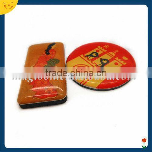 Custom beautiful Japanese woman rectangle epoxy fridge magnet
