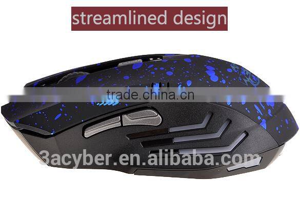 New 1600 DPI 6 Buttons 2.4Ghz Gaming Wireless Mouse For PC Laptop