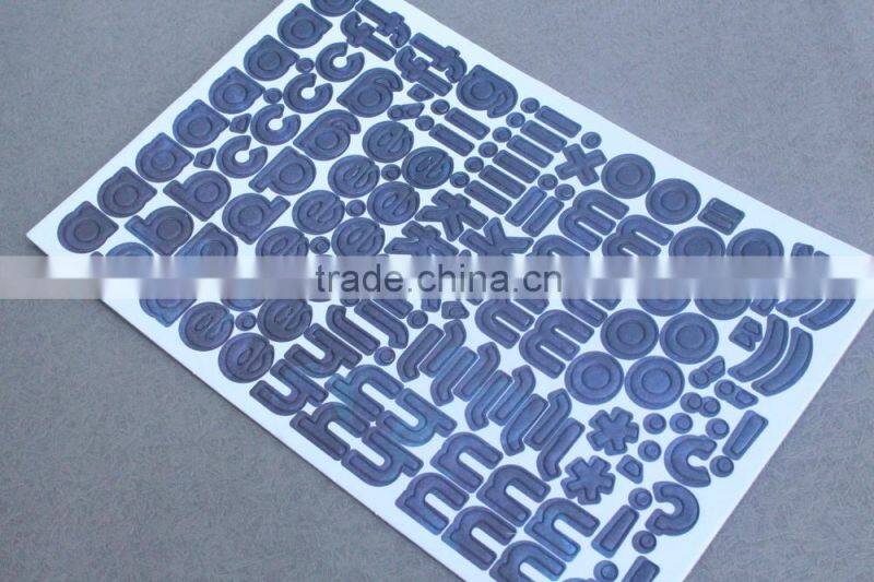 DIY 3D scrapbook adhesive layered chipboard sticker for kids