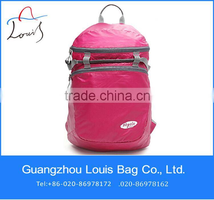 high quality outdoor Nylon bag folding Environment Friendly promotional non-woven folding bag