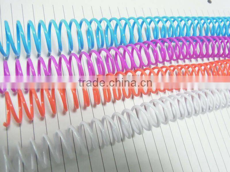 Manufacturer, SGS & RoHs Approved, PVC Plastic Spiral binding, Single loop wire binding