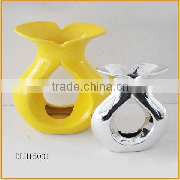 yellow mordern ceramic flower vases decorative wholesale