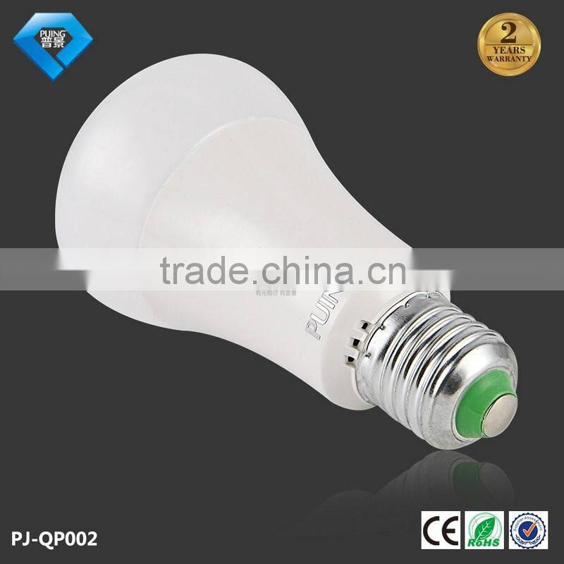 9w 12w e27 aluminum coated with plastic led bulb