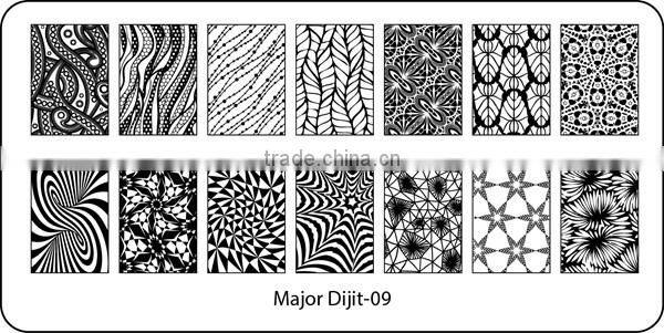 Major 07 hot new nail art plate,2016 nail art plate