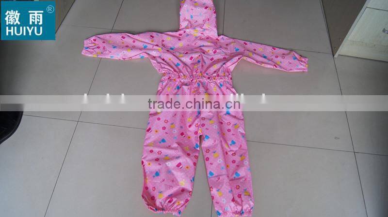 OEM factory customized raincoat baby rainsuit wateproof breathable