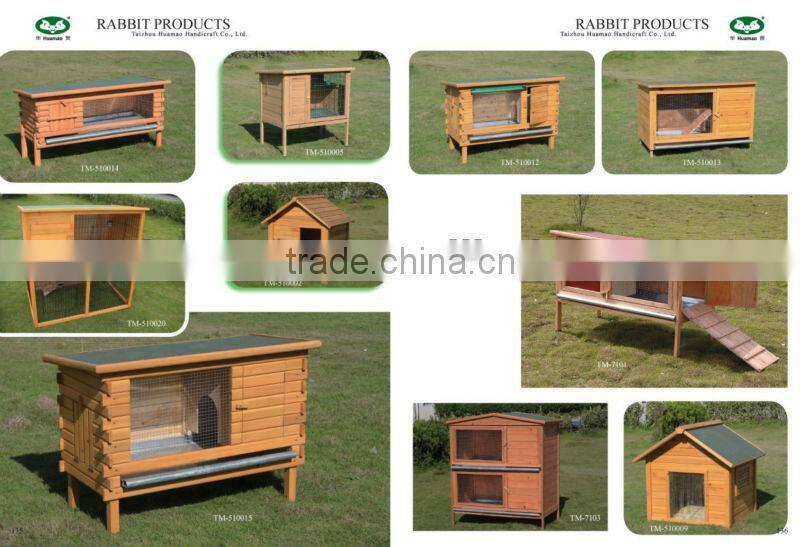 Wooden 2 Story Rabbit Hutch