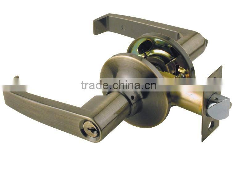 Tubular handles lever lockset with passage, privacy, entrance function zinc alloy leverset lock
